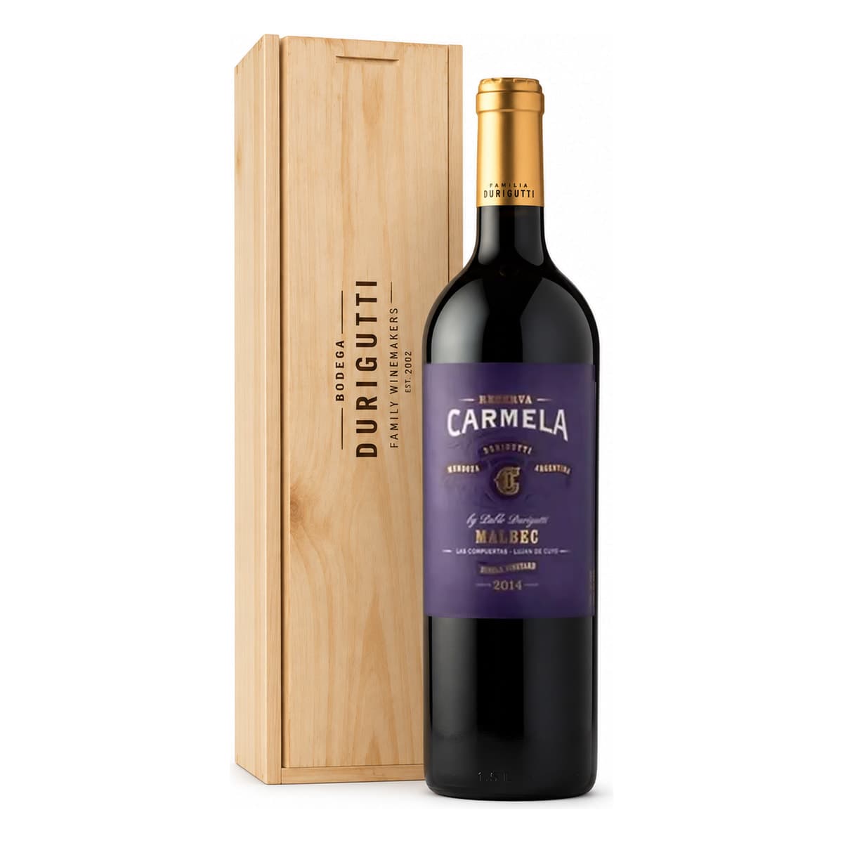 Durigutti Carmela Reserva Malbec 2024 Magnum 1.5L - Con estuche de madera